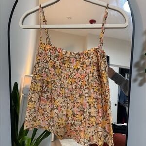 American Eagle Outfitters Floral Camisole in Pink and Yellow